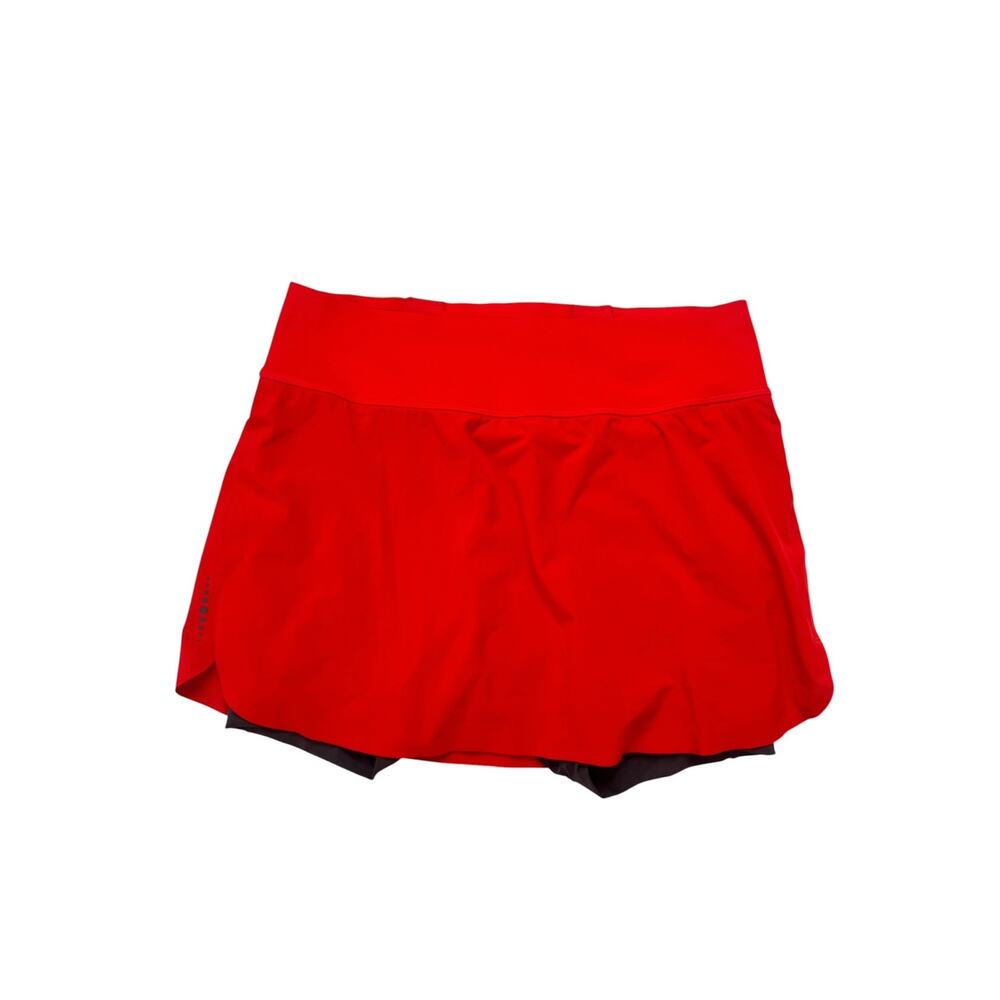 TITLE NINE Bonded Ultralight Running Skort in Orange Size Small Womens Pockets